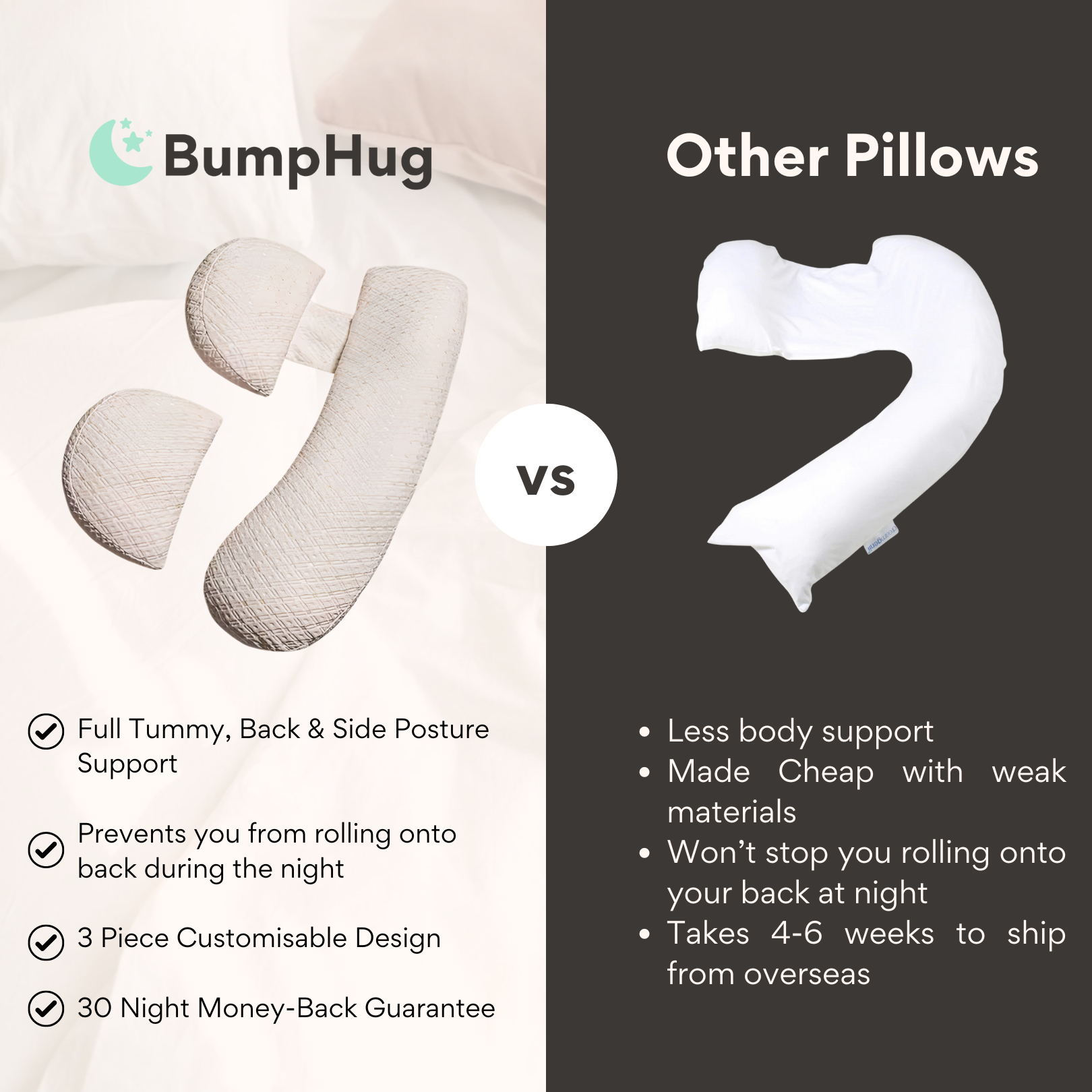 BumpHug Snuggle Pillow